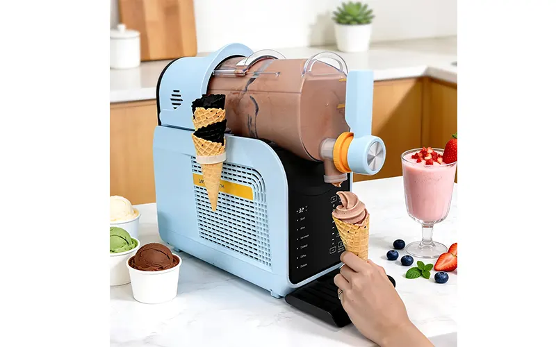 Máquina de sorvete soft serve para casa