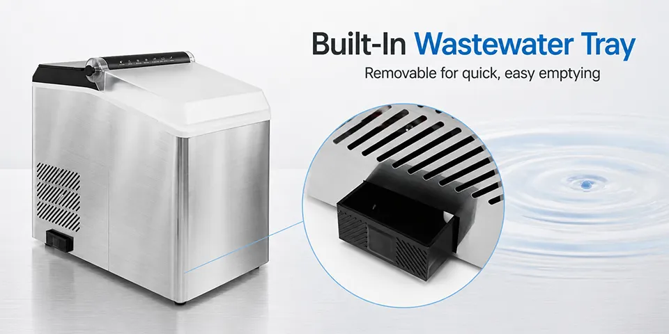Built-In Wastewater Tray for Easy Maintenance
