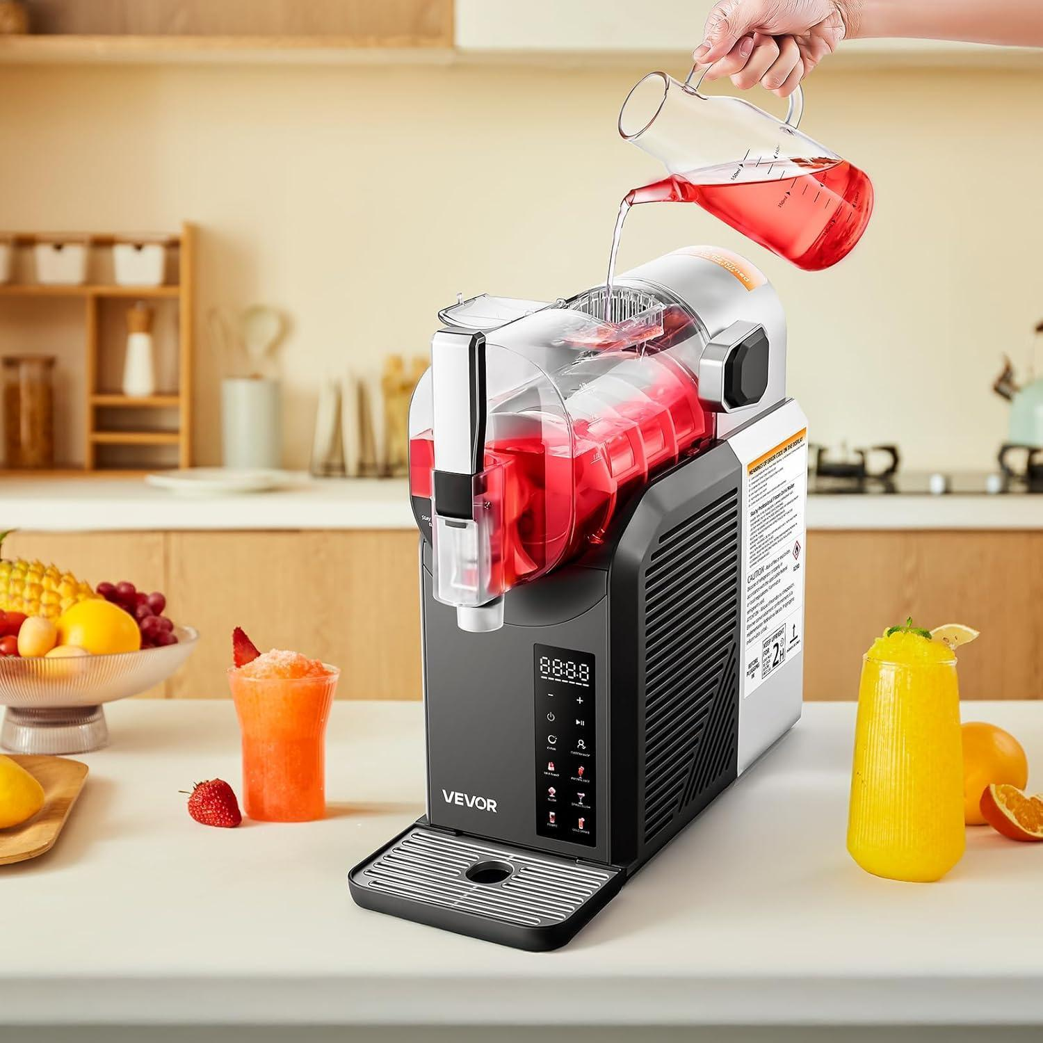 Como funciona uma máquina de slush sem gelo
